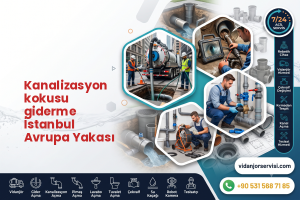 Kanalizasyon kokusu giderme İstanbul Avrupa Yakası