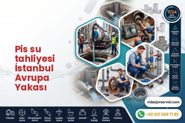 Pis su tahliyesi İstanbul Avrupa Yakası