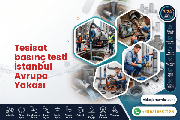 Tesisat basınç testi İstanbul Avrupa Yakası